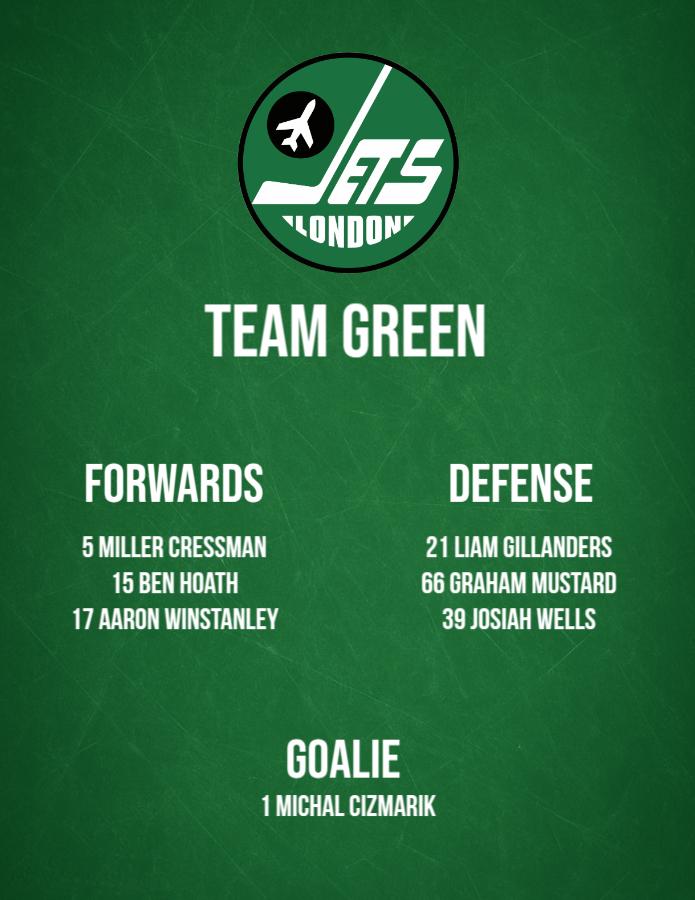 London Jets Team Green